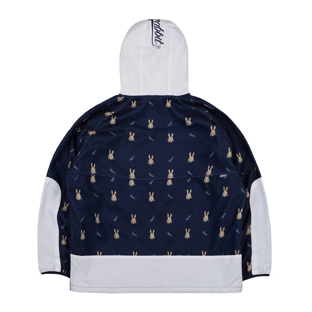 ROYAL FLEECE HOODED JACKET MINI BEAR RABBIT NAVY