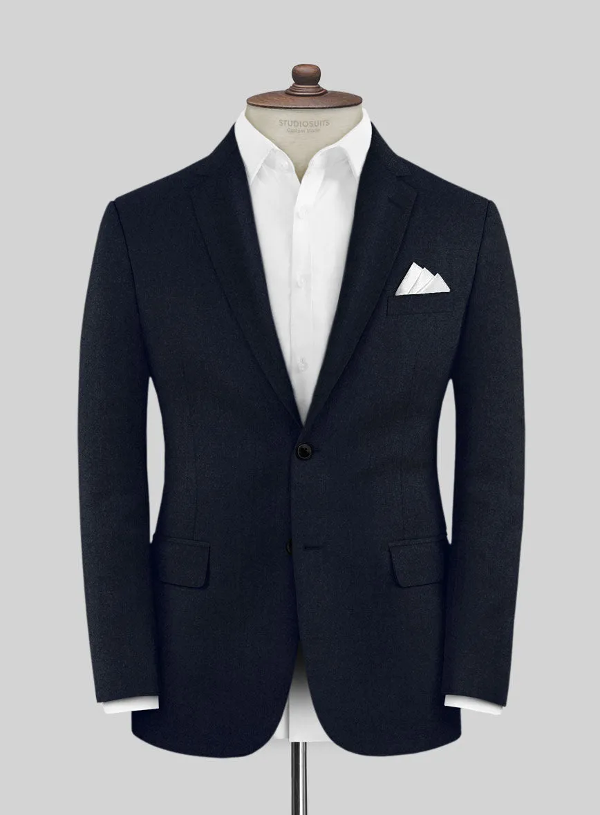 Scabal Sapphire Navy Blue Wool Suit