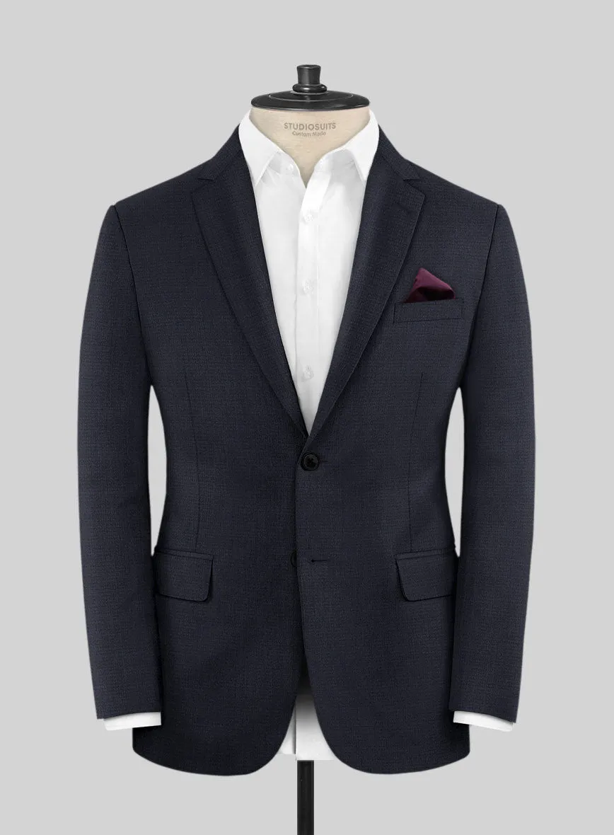 Scabal Tedra Blue Wool Suit