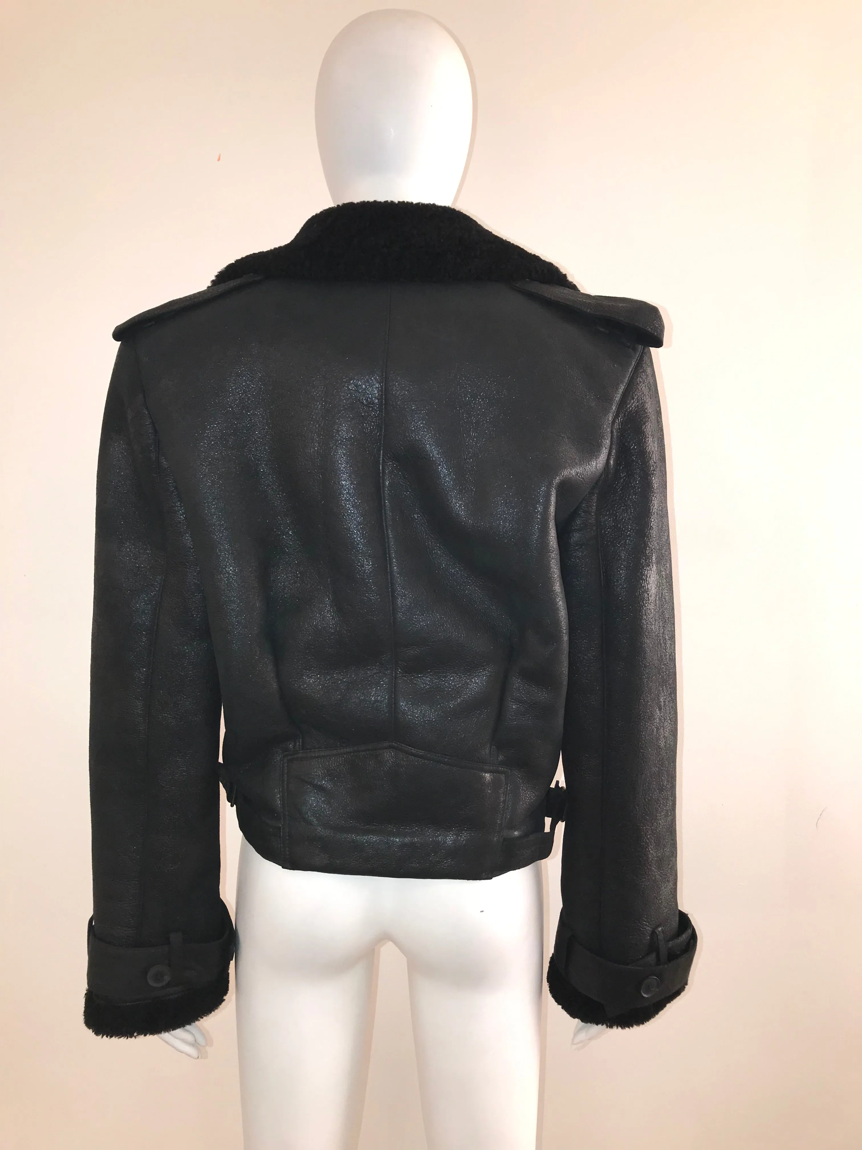 Shearling Biker Jacket