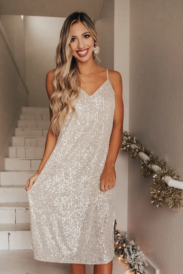 Shining So Bright Sequin Midi