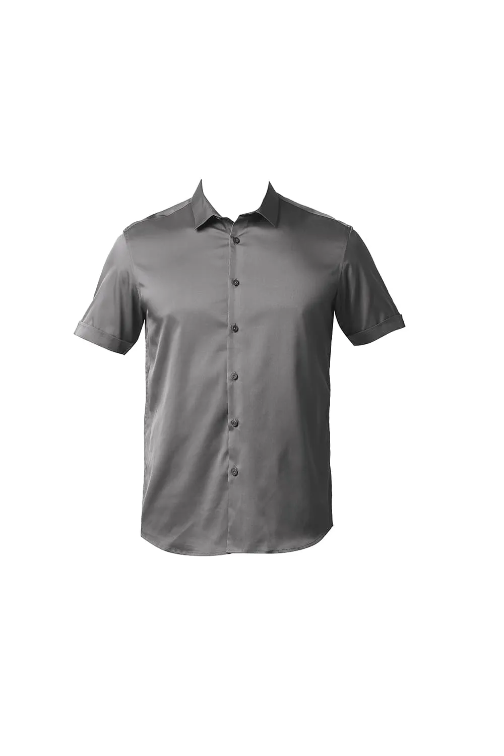 Slim Fit Polyester Stretch Halfsleeves Shirt