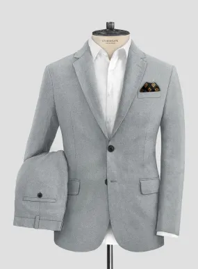 Solbiati Art Du Lin Blue Gray Linen Suit