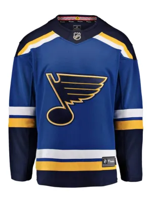 St. Louis Blues Fanatics Blue Breakaway NHL Hockey Home Jersey