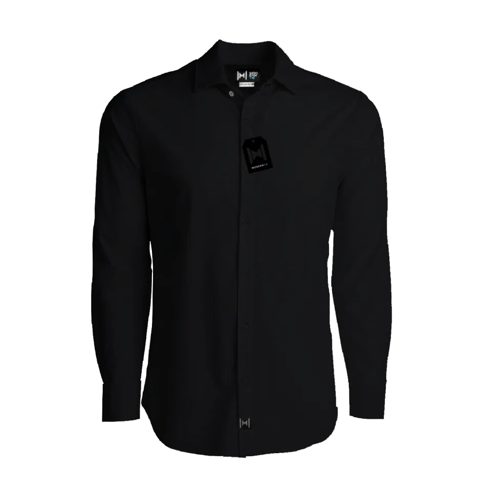 Stain Proof Black Modern Shirt