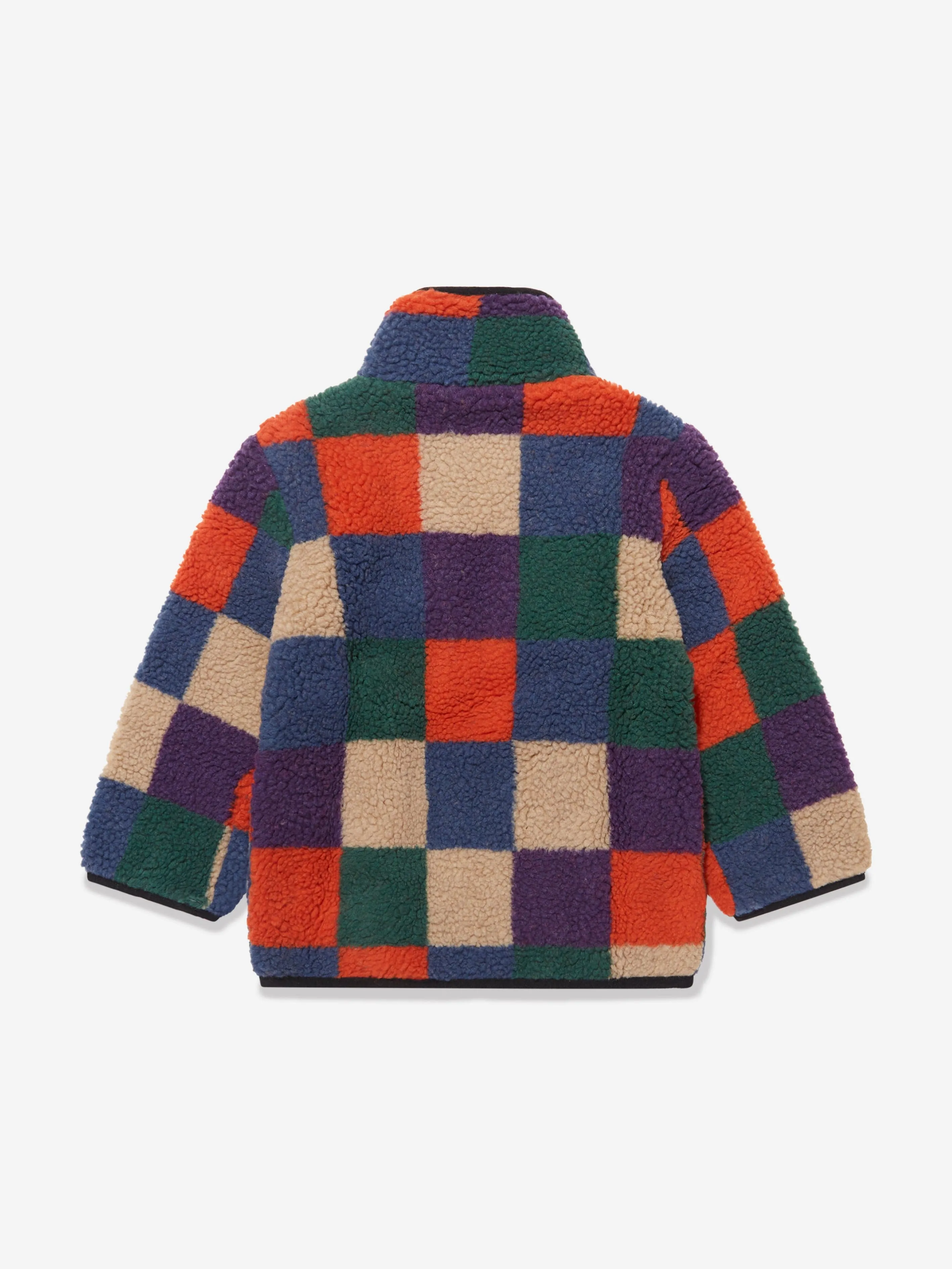 Stella McCartney Boys Faux Shearling Jacket in Multicolour