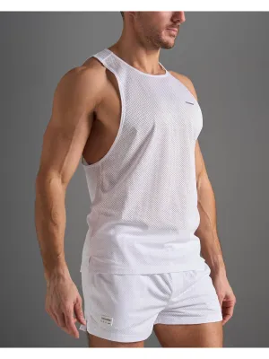 TEAMM8 S.S.C. Mesh Tank - White