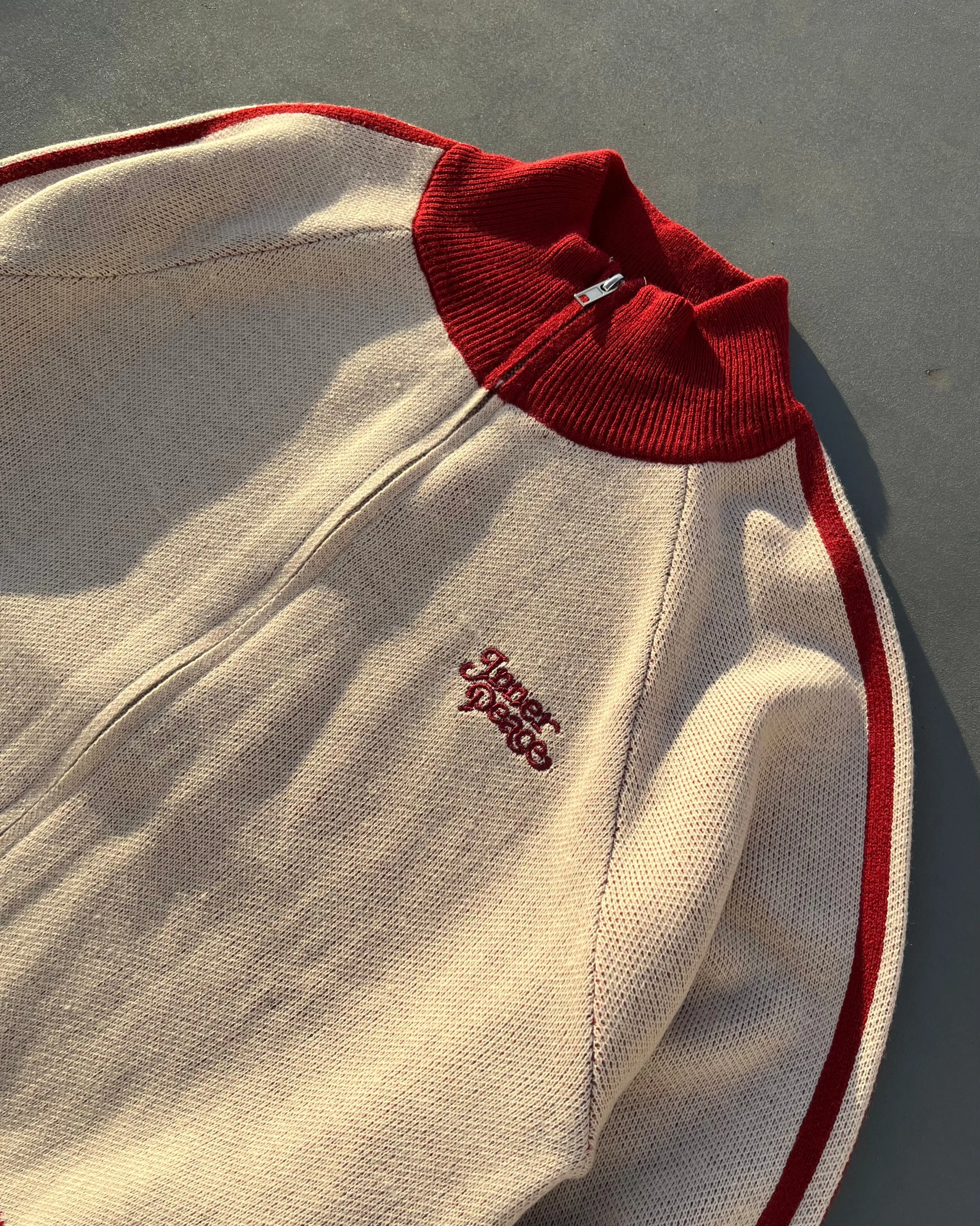 the inner peace knit track jacket