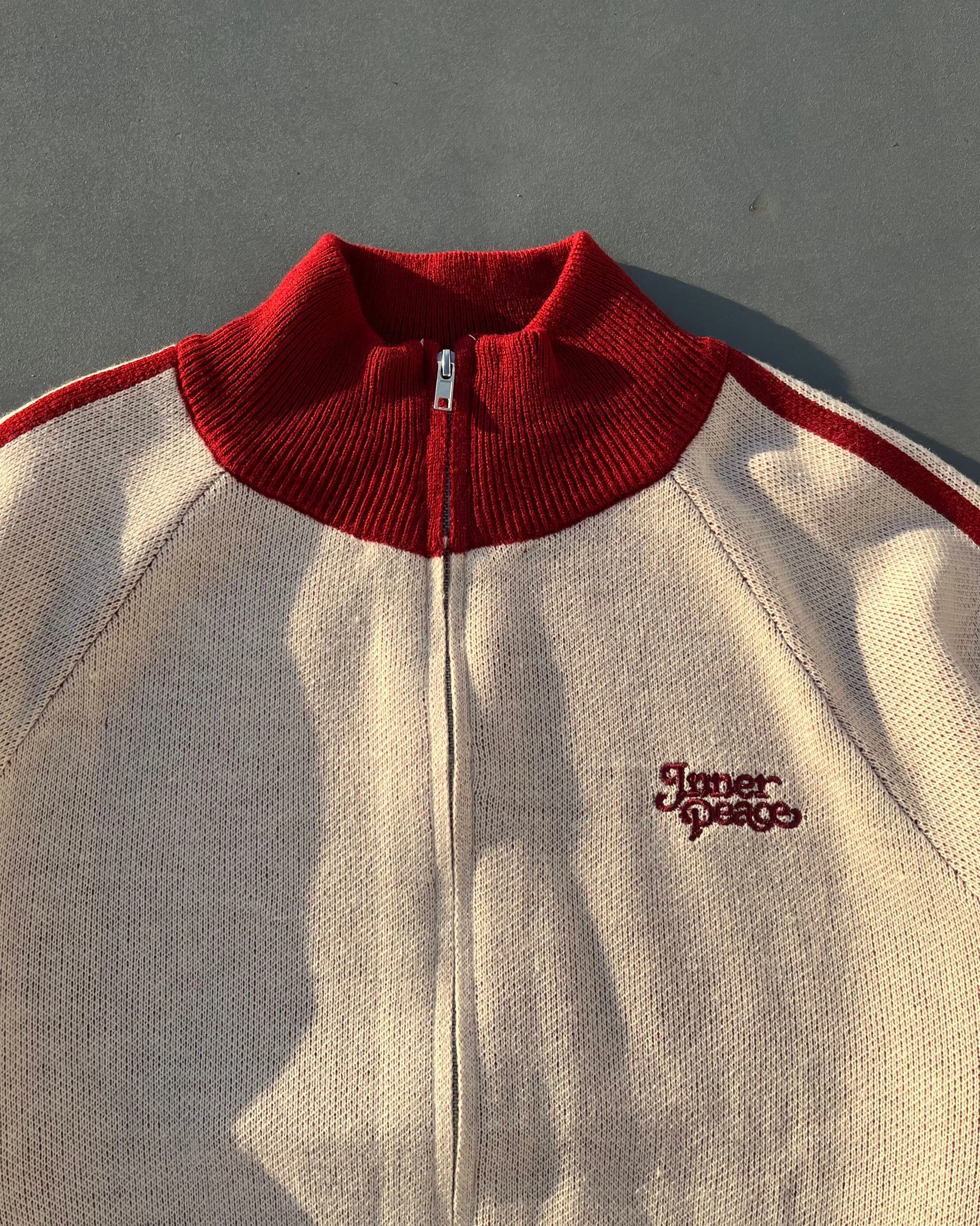 the inner peace knit track jacket