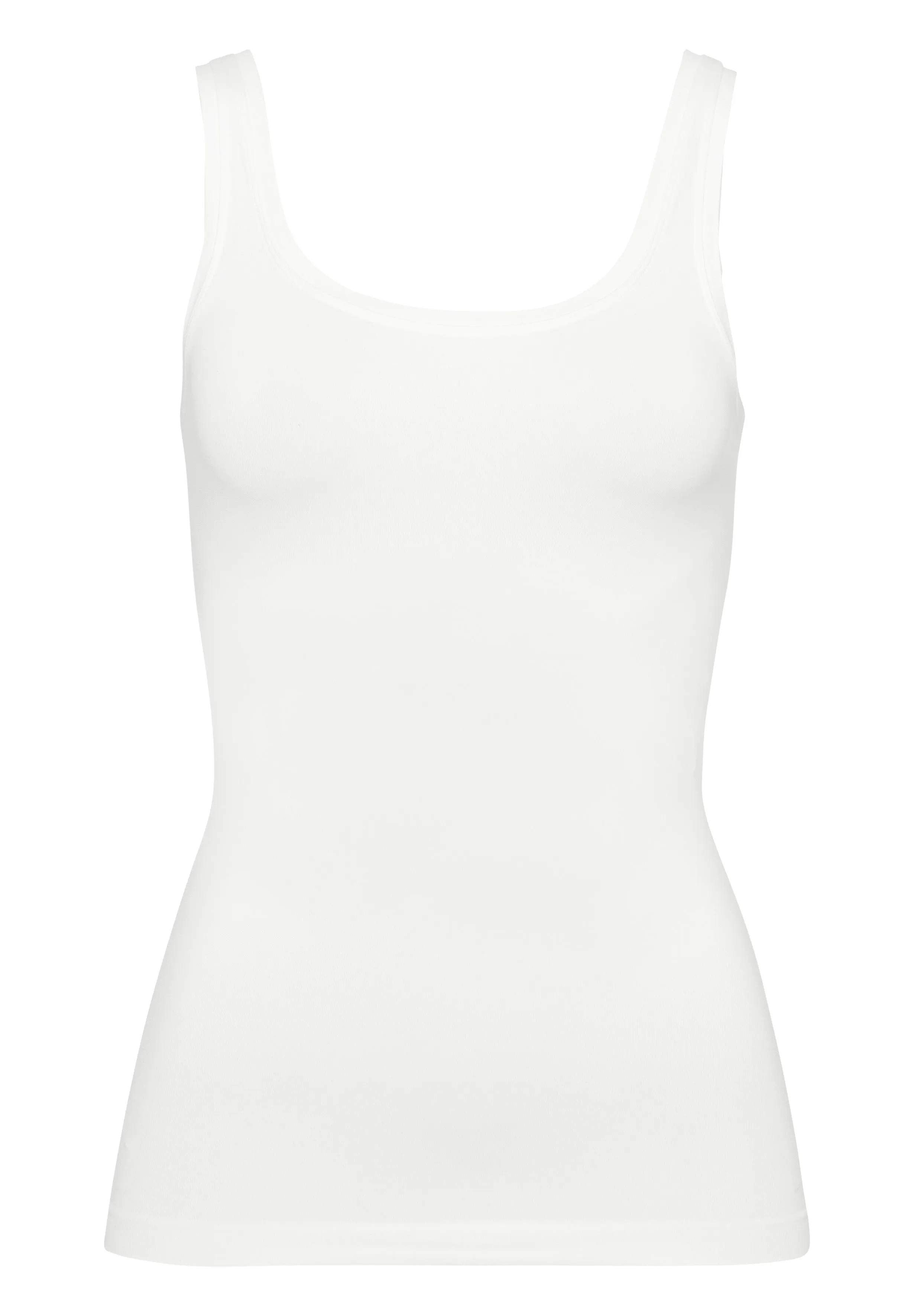 Touch Feeling Round Neck Tank Top | White 71814-101