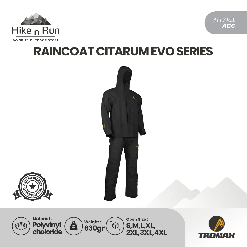 Tromax Citarum Evo Series Jas Hujan Waterproof Raincoat