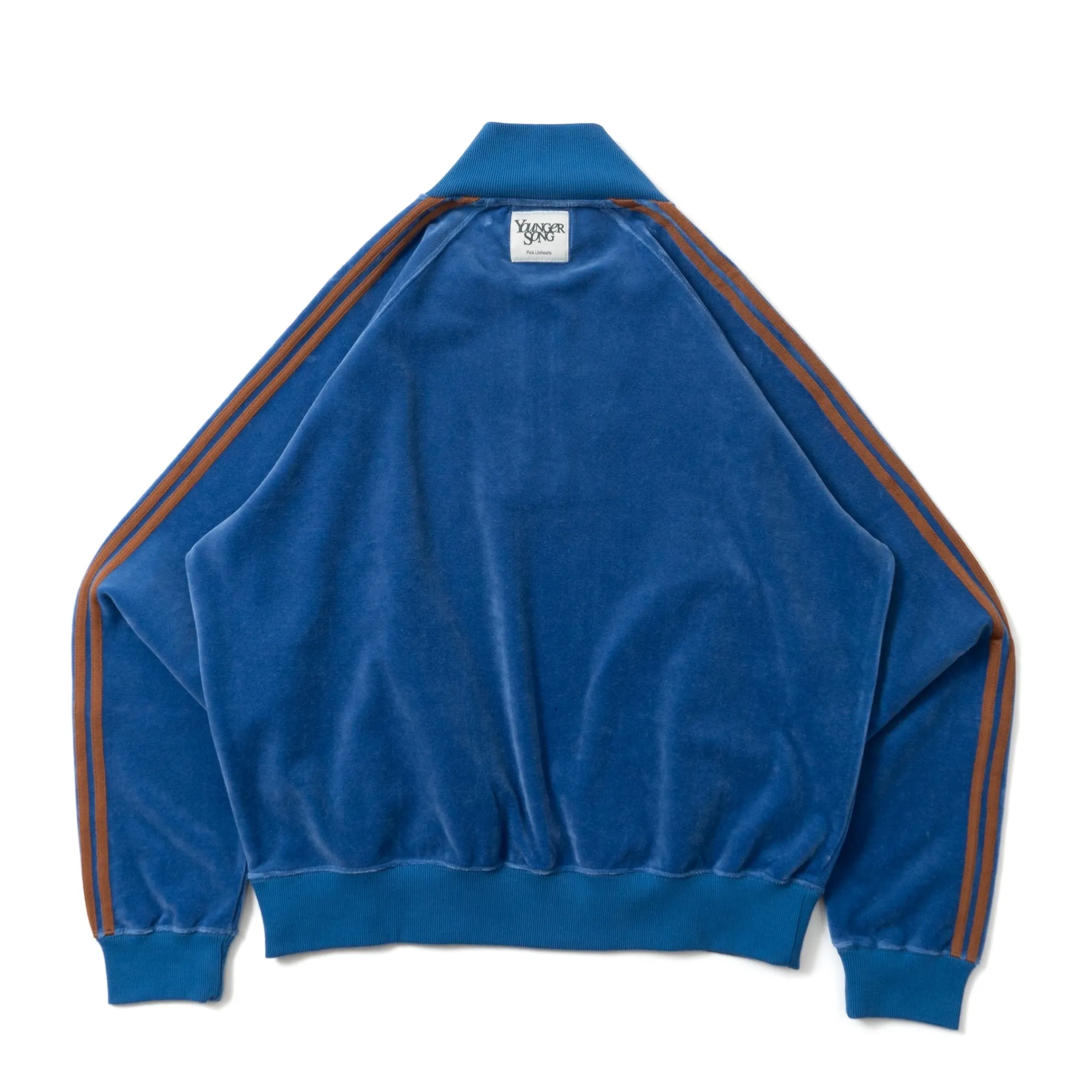 velours half zip track jacket