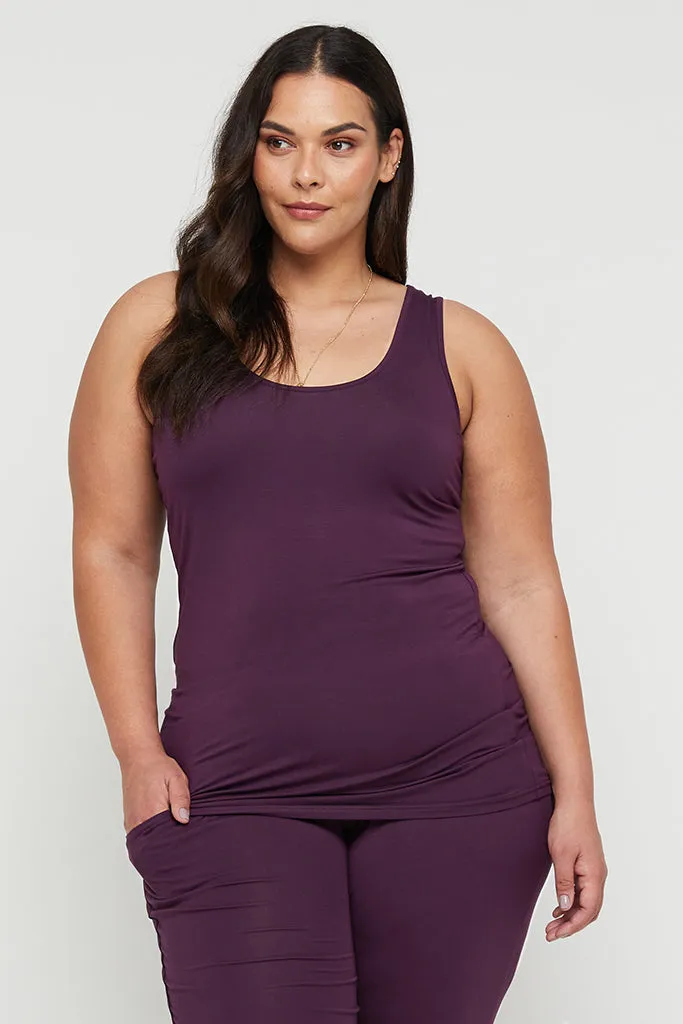 Vest Top - Plum