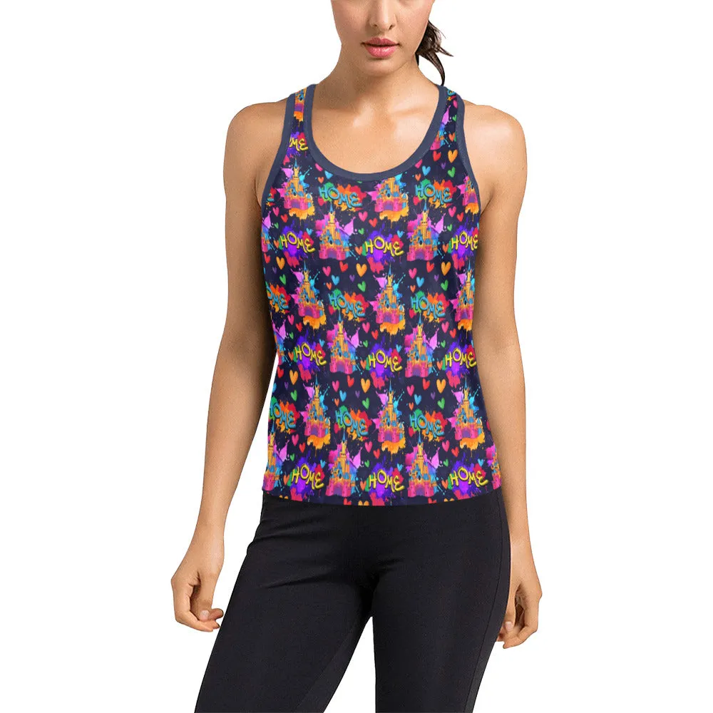 Watercolor Home Women's Racerback Tank Top