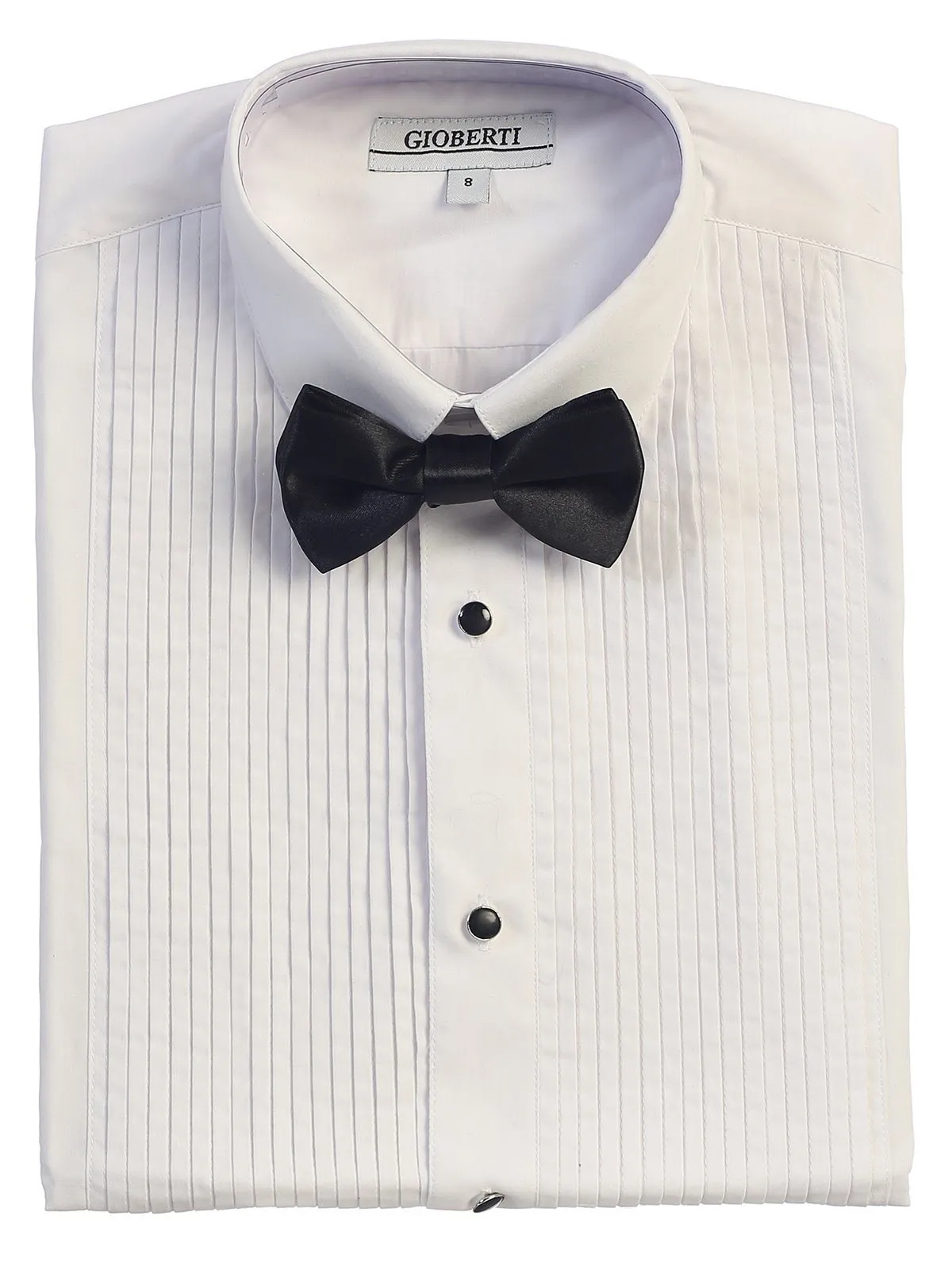 White Tuxedo Boys Dress Shirt