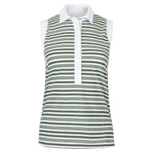 Women's Bailey Sleeveless Tennis Top Militaire Stripes