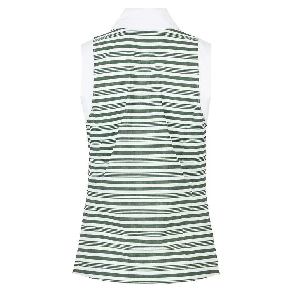 Women's Bailey Sleeveless Tennis Top Militaire Stripes