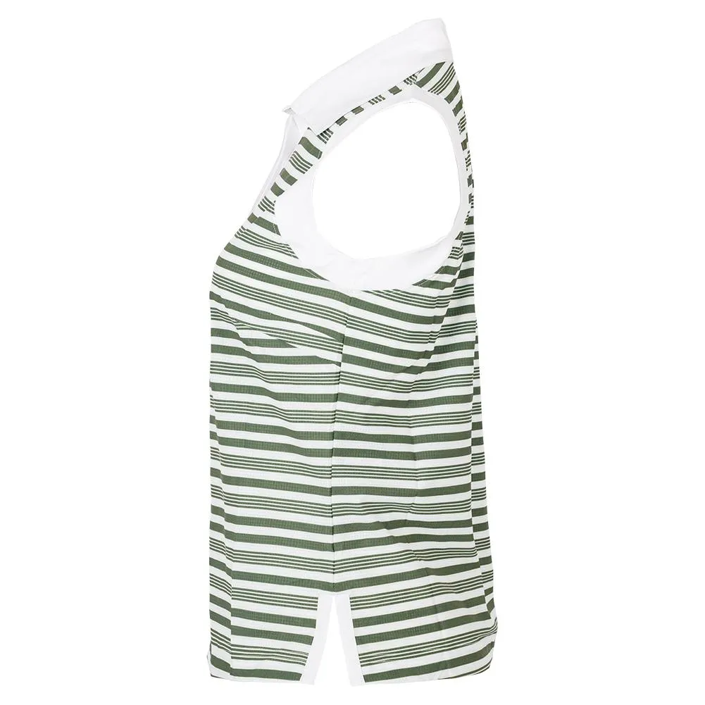 Women's Bailey Sleeveless Tennis Top Militaire Stripes