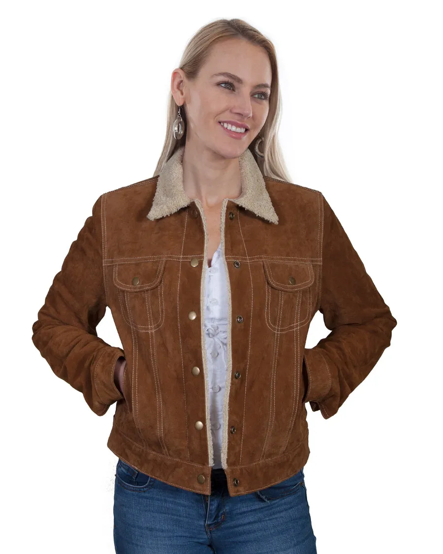 Women's Faux Shearling Suede Jacket