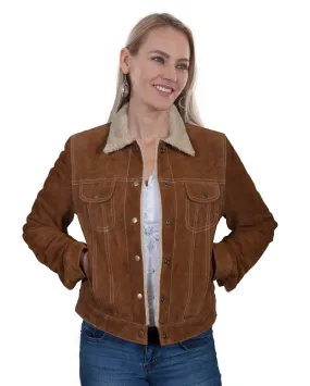 Women's Faux Shearling Suede Jacket