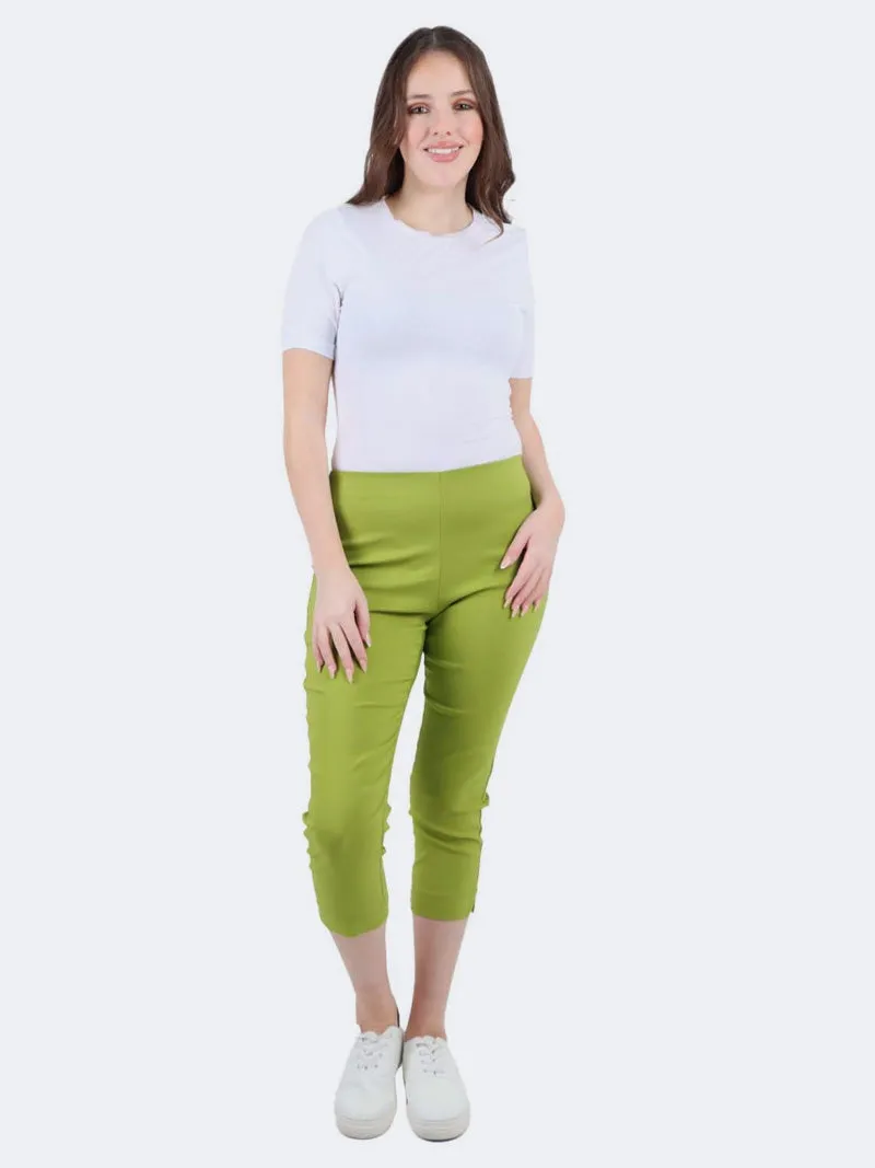 Women's Italian Crop Capri Bengaline Trouser