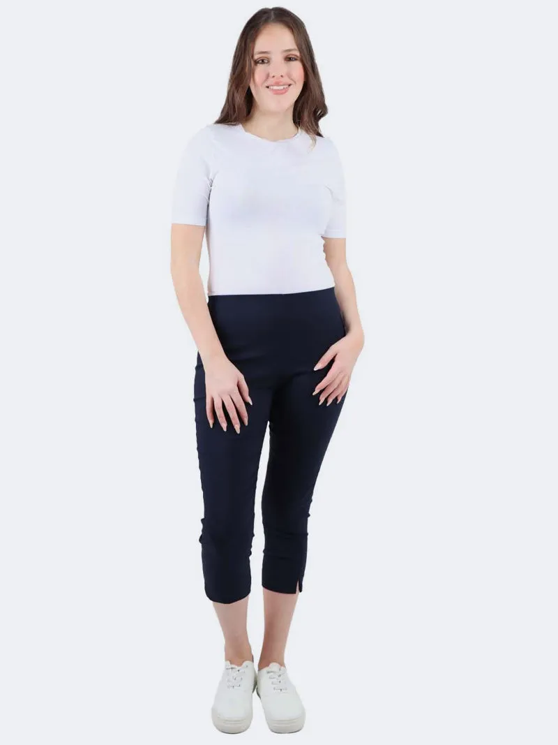 Women's Italian Crop Capri Bengaline Trouser