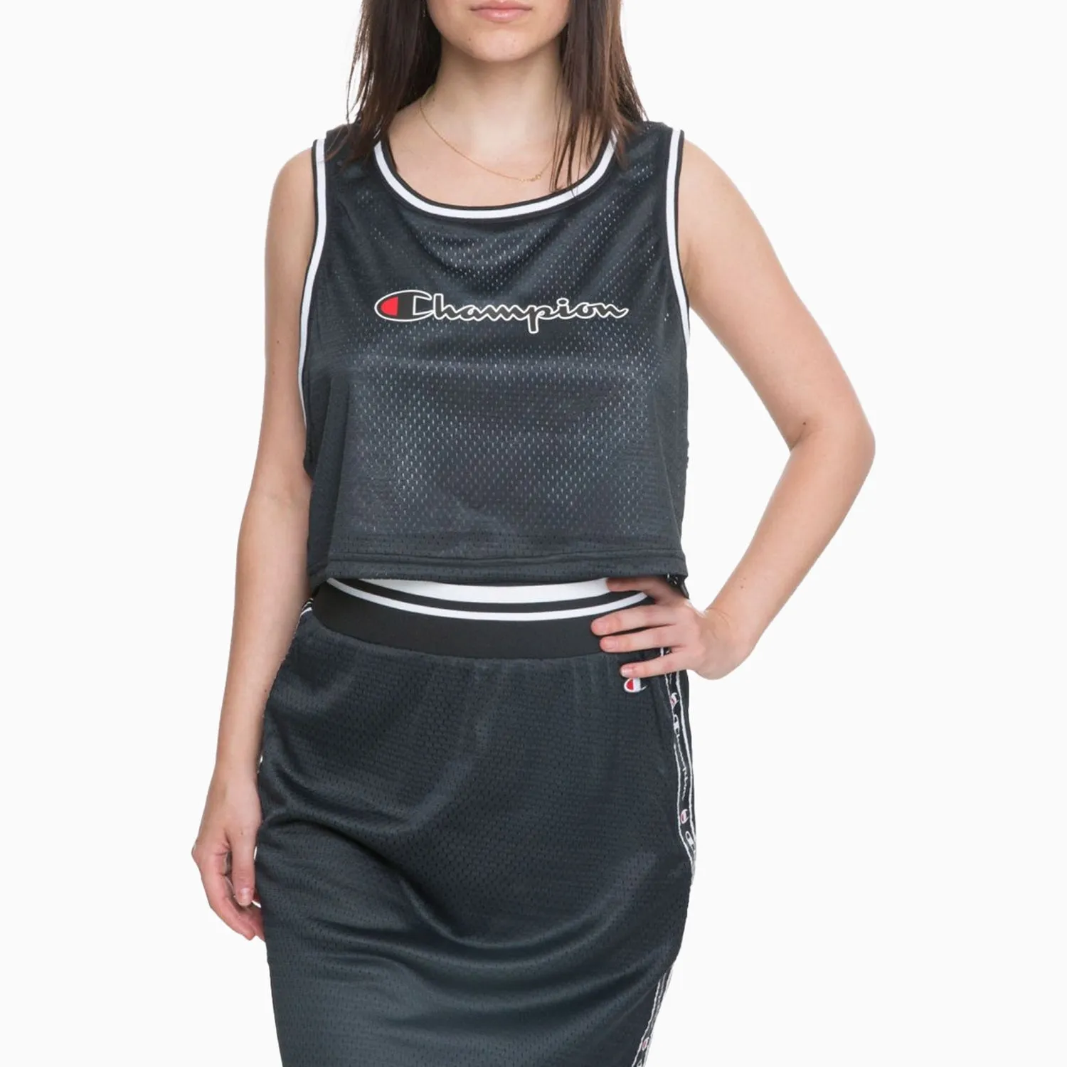 Women's Reversible Mesh Cropped Tank Top