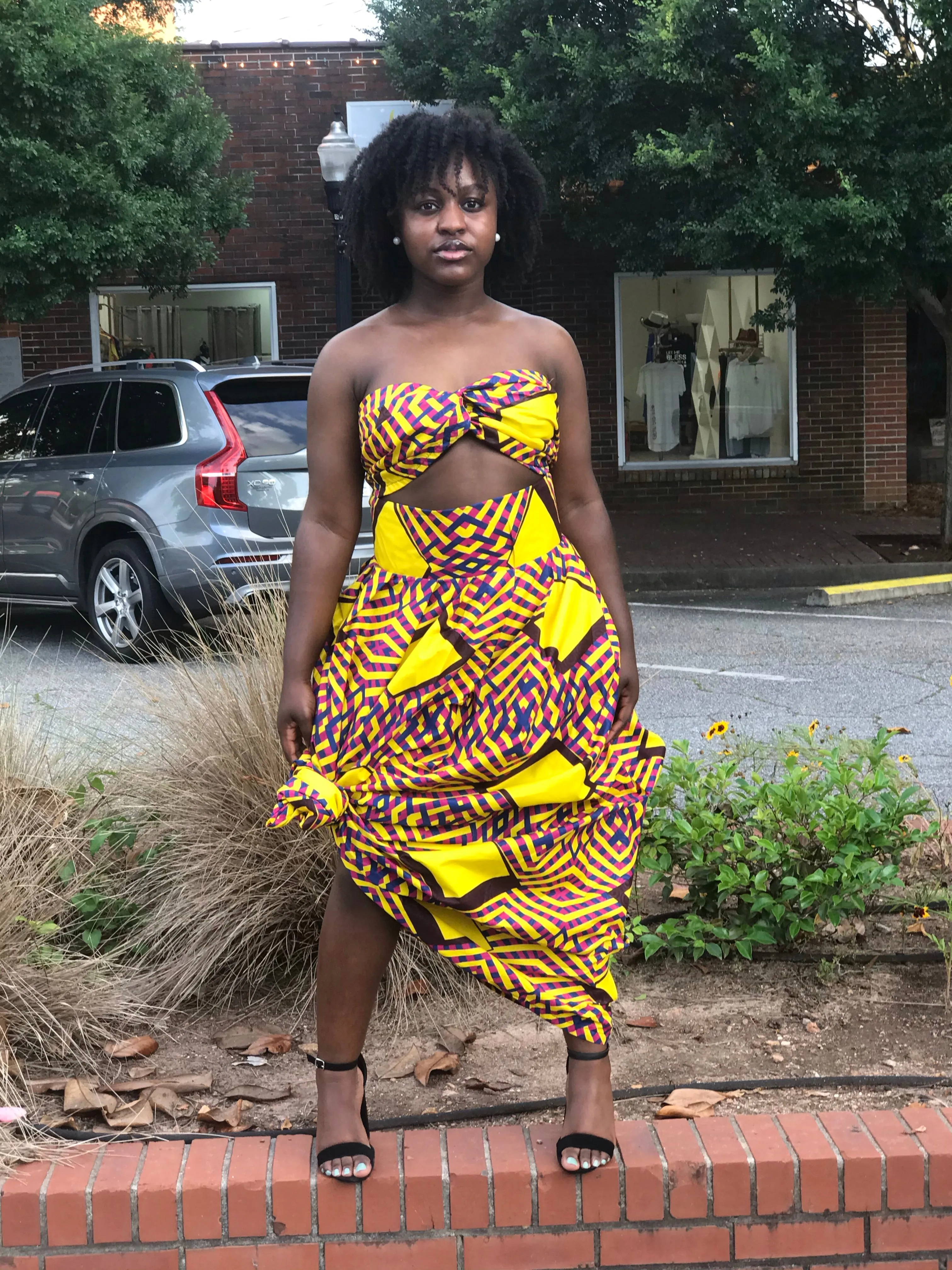 Yellow Nigerian maxi set